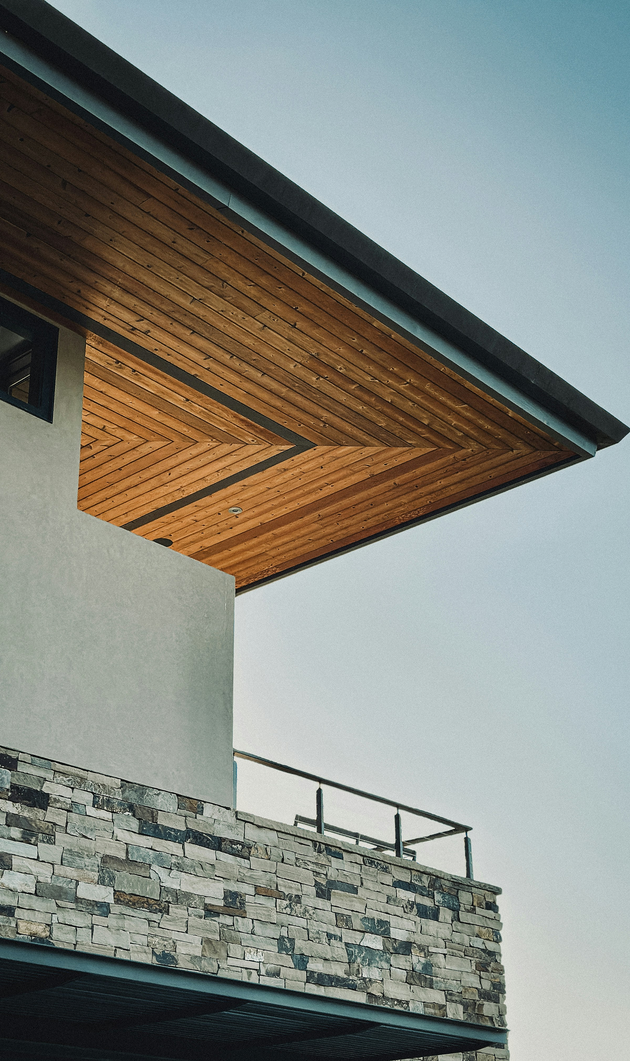 Balcony of modern home